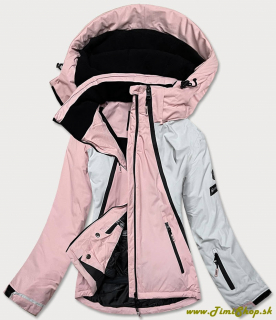 Lyžiarska bunda - Ružova-siva