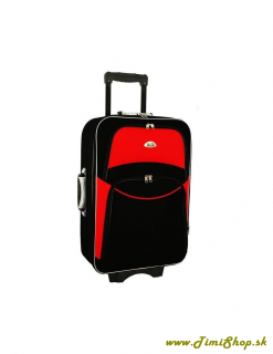 Veľký kufor XL - Čierna-červena