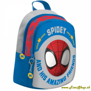 Batoh pre škôlkarov Spider Man - Modra-biela