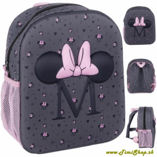 Batoh pre škôlkarov 3D Minnie Mouse - Siva
