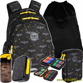Školský batoh 5v1 Batman - Čierna