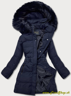 Zimná bunda s kapucňou - Granat