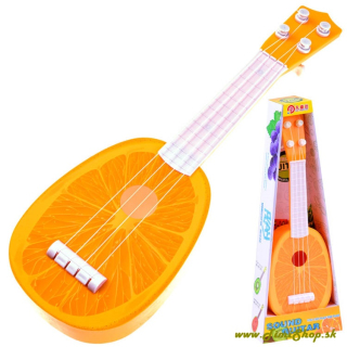 Ovocná gitara ukulele pre deti - Pomaranč
