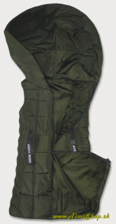 Vesta s kapucňou - Khaki