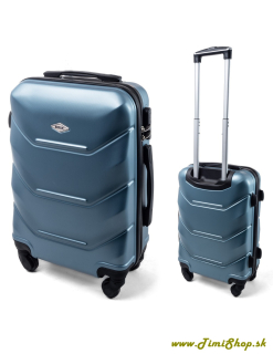 Cestovný kufor malý L - Metalická modra