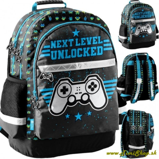 Školský batoh Gamer - Modra