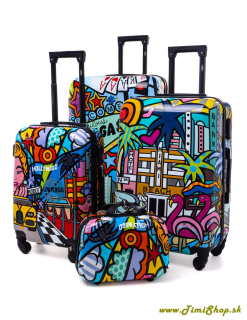 Sada cestovných kufrov 3v1 XXL XL L + kufrík - Picasso