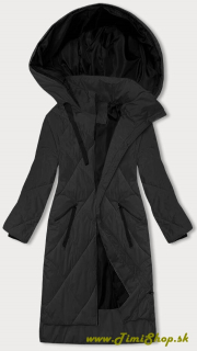 Zimná dlhá bunda - Čierna