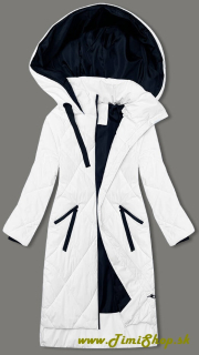 Zimná dlhá bunda - Biela