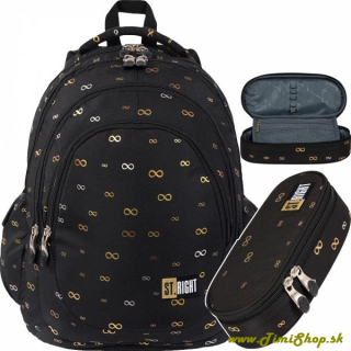 Školský batoh 2v1 Infinity - Čierna
