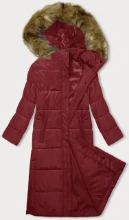 Dlhá zimná bunda - Červena