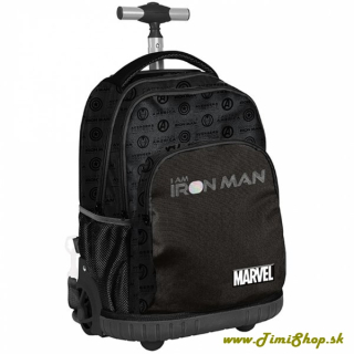 Školský batoh na kolieskach Iron Man - Čierna