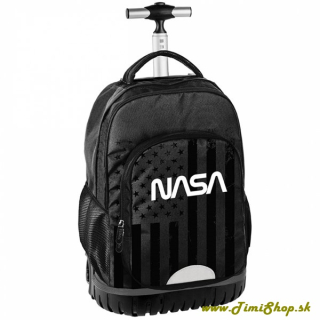 Školský batoh na kolieskach NASA - Čierna
