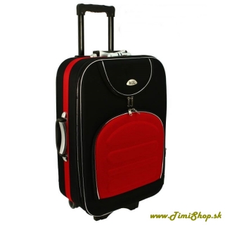 Cestovný kufor Médium XL - Čierna-červena