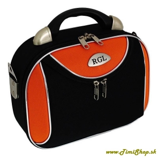 Malý príručný kufrík - Čierna-oranžova