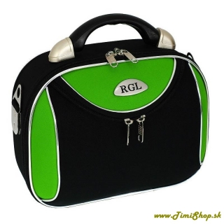 Malý príručný kufrík - Čierna-zelena