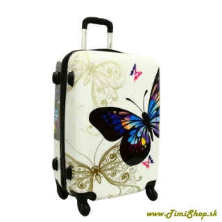Cestovný kufor veľký XXL - Motýle