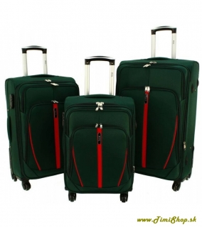 Sada cestovných kufrov 3v1 XXL XL L - Zelena