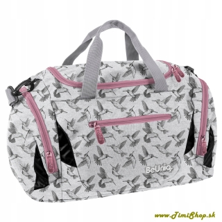  Športová taška na cestovanie, fitness taška Kolibrík - Siva