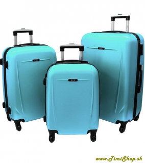 Sada cestovných kufrov 3v1 XXL XL L - Sv.modra