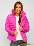 Zimná bunda bez kapucne -  Ružova