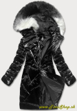 Metalická zimná bunda - Čierna