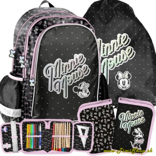 Školský batoh 3v1 Minnie Mouse - Čierna